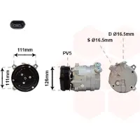 VAN WEZEL Kompressor, Klimaanlage 3700K280