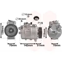 VAN WEZEL Kompressor, Klimaanlage 0600K417