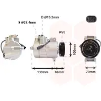 VAN WEZEL Kompressor, Klimaanlage 5800K356
