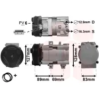 VAN WEZEL Kompressor, Klimaanlage *** IR PLUS *** 1800K322