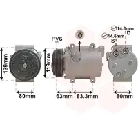 VAN WEZEL Kompressor, Klimaanlage 5900K121