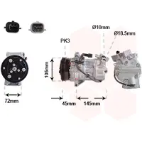 VAN WEZEL Kompressor, Klimaanlage *** IR PLUS *** 4301K713