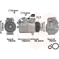 VAN WEZEL Kompressor, Klimaanlage *** IR PLUS *** 0600K428