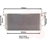 VAN WEZEL Kondensator, Klimaanlage 83005105