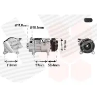 VAN WEZEL Kompressor, Klimaanlage 0601K709