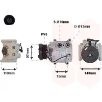 VAN WEZEL Kompressor, Klimaanlage 7700K025