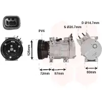 VAN WEZEL Kompressor, Klimaanlage 1300K429