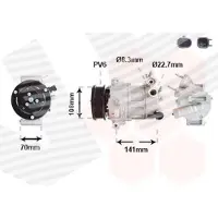 VAN WEZEL Kompressor, Klimaanlage 1801K733