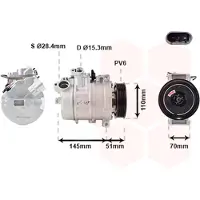 VAN WEZEL Kompressor, Klimaanlage 0600K384