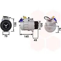 VAN WEZEL Kompressor, Klimaanlage 0600K328