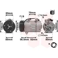 VAN WEZEL Kompressor, Klimaanlage *** IR PLUS *** 1800K394