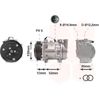 VAN WEZEL Kompressor, Klimaanlage 0100K009