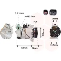 VAN WEZEL Kompressor, Klimaanlage 5900K143
