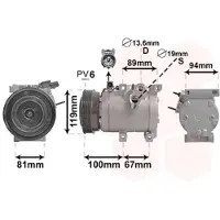 VAN WEZEL Kompressor, Klimaanlage 8200K341
