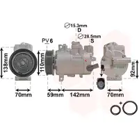 VAN WEZEL Kompressor, Klimaanlage *** IR PLUS *** 0300K270