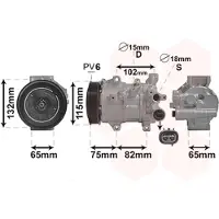 VAN WEZEL Kompressor, Klimaanlage 5301K701