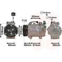 VAN WEZEL 5901K704 Klimaanlage Klimakompressor für VOLVO V50 (545) C30 (533) S40 II (544)