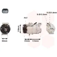 VAN WEZEL Kompressor, Klimaanlage 4300K389