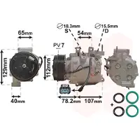 VAN WEZEL Kompressor, Klimaanlage *** IR PLUS *** 2500K311
