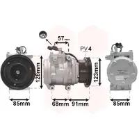 VAN WEZEL Kompressor, Klimaanlage 8300K145