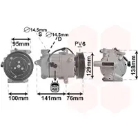 VAN WEZEL Kompressor, Klimaanlage *** IR PLUS *** 1800K417