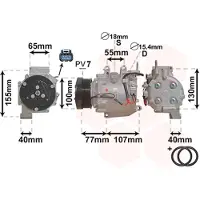 VAN WEZEL Kompressor, Klimaanlage *** IR PLUS *** 2500K232