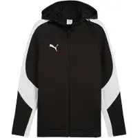 Puma teamEVOSTRIPE Kapuzenjacke Herren schwarz silber Gr 3XL