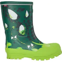 Viking Gummistiefel - Jolly - Flaschengrün/Multi m. Drache - - 34 - Gummistiefel