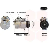 VAN WEZEL Kompressor, Klimaanlage 0600K385