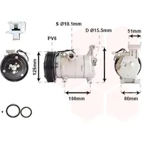 VAN WEZEL Kompressor, Klimaanlage *** IR PLUS *** 2701K703