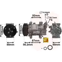 VAN WEZEL Kompressor, Klimaanlage *** IR PLUS *** 0900K214
