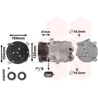 VAN WEZEL Kompressor, Klimaanlage *** IR PLUS *** 0800K054