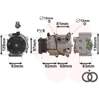 VAN WEZEL Kompressor, Klimaanlage *** IR PLUS *** 1800K171