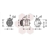 VAN WEZEL Kompressor, Klimaanlage 3700K327