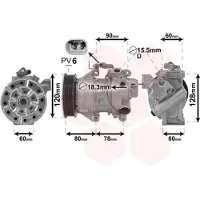 VAN WEZEL Kompressor, Klimaanlage 5300K656