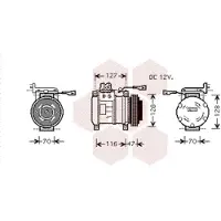 VAN WEZEL Kompressor, Klimaanlage 2800K077