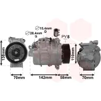 VAN WEZEL Kompressor, Klimaanlage 0600K496