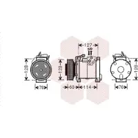 VAN WEZEL Kompressor, Klimaanlage 0700K112
