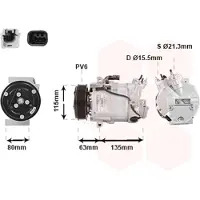 VAN WEZEL Kompressor, Klimaanlage 4300K392