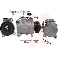 VAN WEZEL Kompressor, Klimaanlage 0600K493