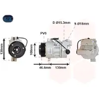 VAN WEZEL Kompressor, Klimaanlage 0600K319