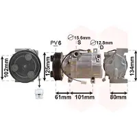 VAN WEZEL Klimakompressor 2700K207