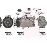 VAN WEZEL Kompressor, Klimaanlage 4300K628