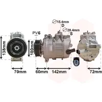VAN WEZEL 5800K386 Klimaanlage Klimakompressor für VW Transporter V Bus (7HB, 7HJ, 7EB, 7EJ, 7EF, 7EG, 7HF, 7EC) Multivan V Transporter V Kastenwagen