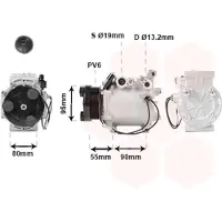 VAN WEZEL Kompressor, Klimaanlage 3200K242