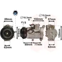 VAN WEZEL Kompressor, Klimaanlage 2700K276