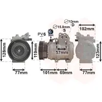VAN WEZEL Kompressor, Klimaanlage 8300K146