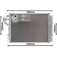 VAN WEZEL Kondensator, Klimaanlage 82005445