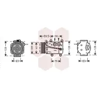 VAN WEZEL Kompressor, Klimaanlage 1800K082