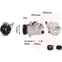 VAN WEZEL Kompressor, Klimaanlage 1801K705